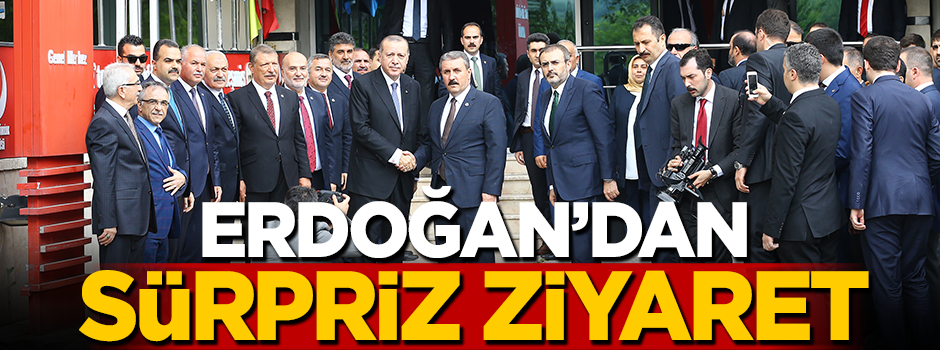 Cumhurbaşkanı Erdoğan'dan BBP ziyareti!
