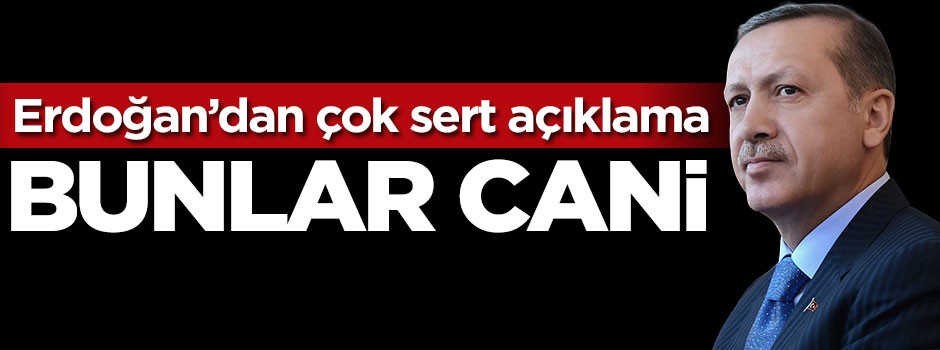 Cumhurbaşkanı Erdoğan'dan çok sert tepki: Bunlar cani