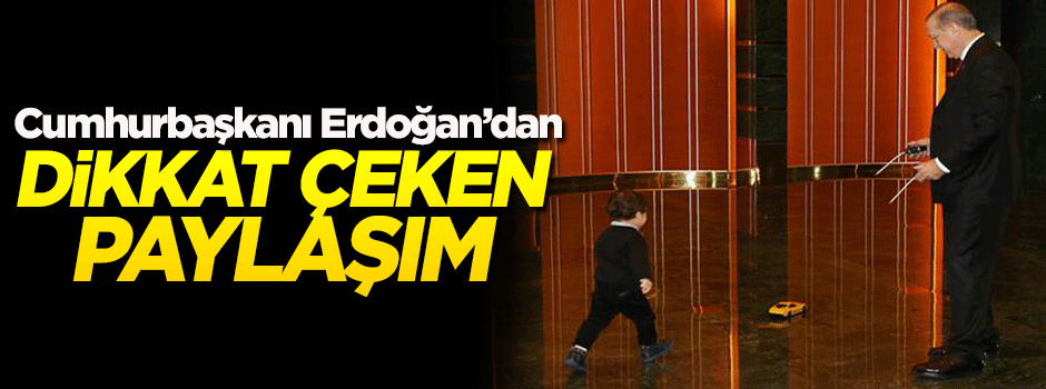 Cumhurbaşkanı Erdoğan'dan dikkat çeken paylaşım