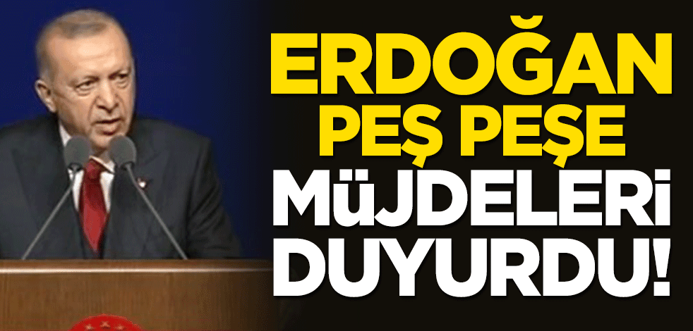 Cumhurbaşkanı Erdoğan'dan eğitimde peş peşe müjdeler!