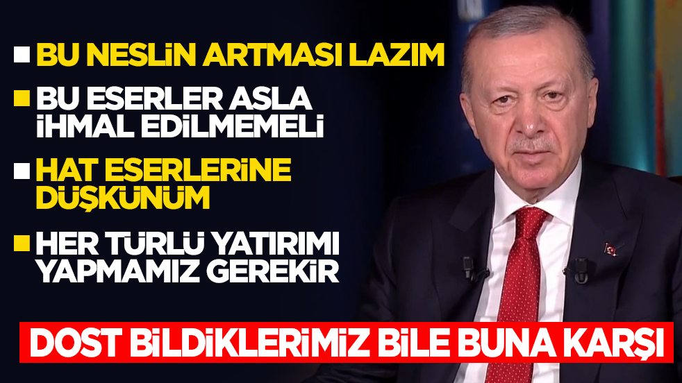 Cumhurbaşkanı Erdoğan'dan flaş 