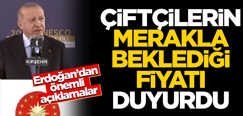 Cumhurbaşkanı Erdoğan'dan flaş sözler