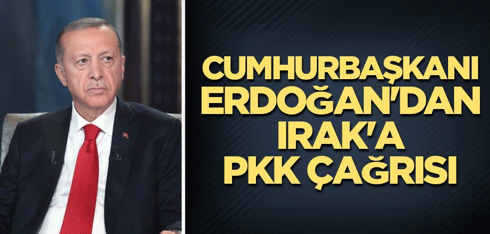 Cumhurbaşkanı Erdoğan'dan Irak'a PKK çağrısı