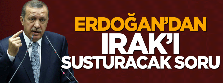 Cumhurbaşkanı Erdoğan'dan Irak'ı susturacak soru
