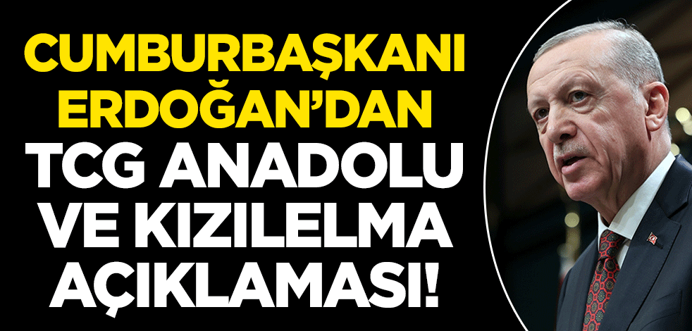 Cumhurbaşkanı Erdoğan'dan Kızılelma ve TCG Anadolu açıklaması! Ambargoya dikkat çekti...