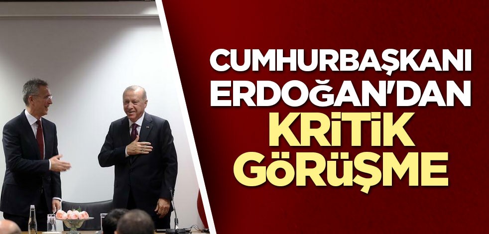 Cumhurbaşkanı Erdoğan'dan kritik görüşme