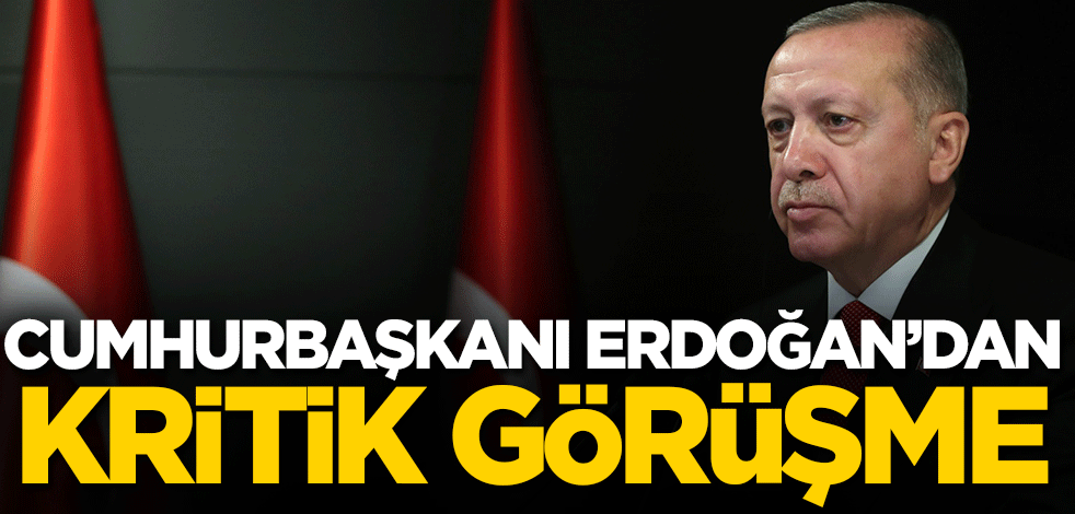 Cumhurbaşkanı Erdoğan'dan kritik görüşme