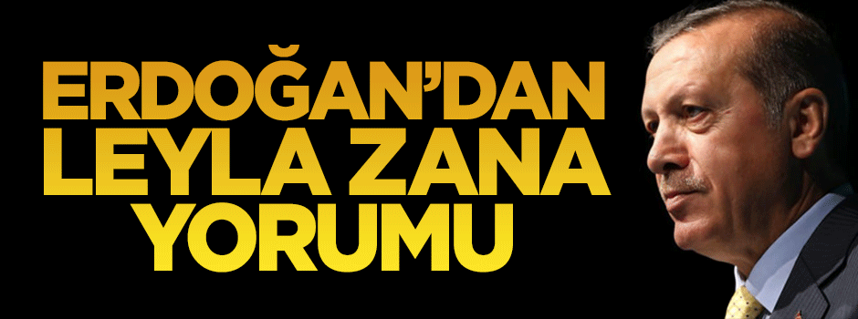 Cumhurbaşkanı Erdoğan'dan Leyla Zana yorumu