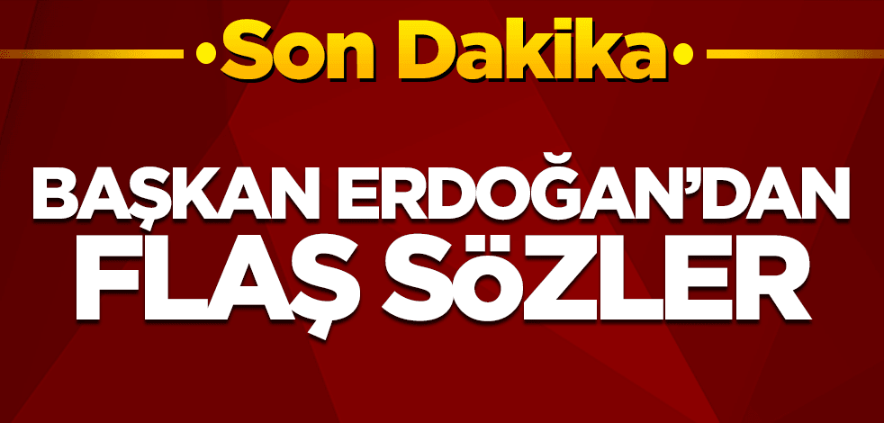 Cumhurbaşkanı Erdoğan'dan sert tepki: İşi gücü yalan