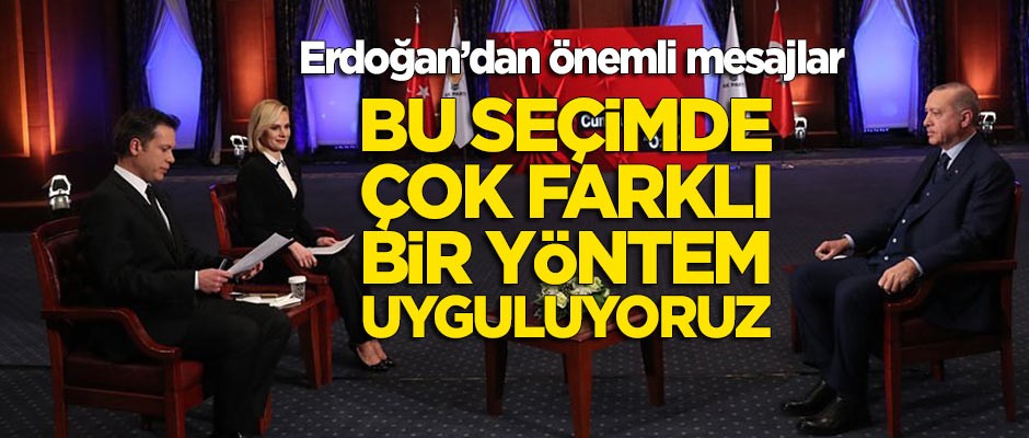 Cumhurbaşkanı Erdoğan'dan önemli mesajlar!