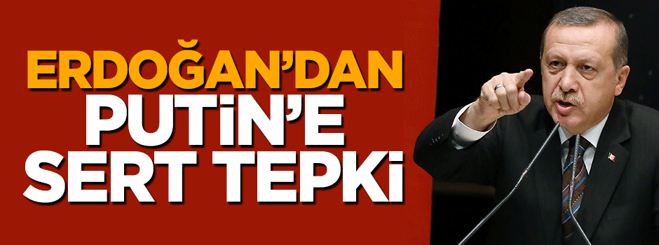 Cumhurbaşkanı Erdoğan'dan Putin'e sert tepki