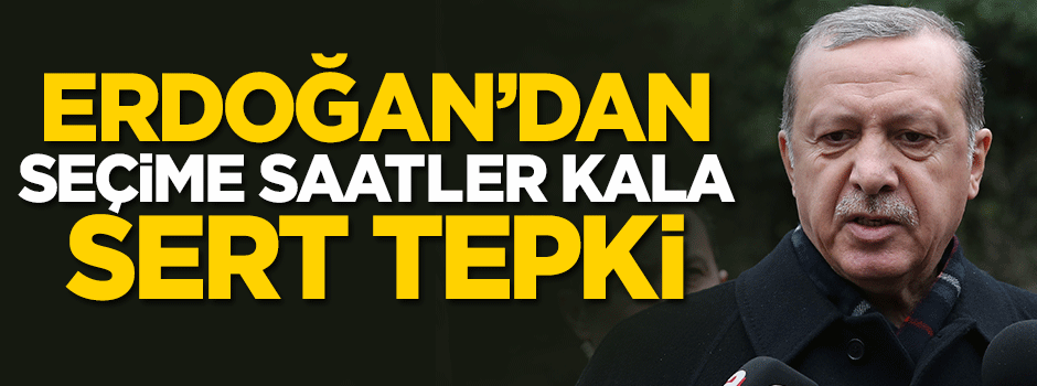 Cumhurbaşkanı Erdoğan'dan seçim güvenliği açıklaması