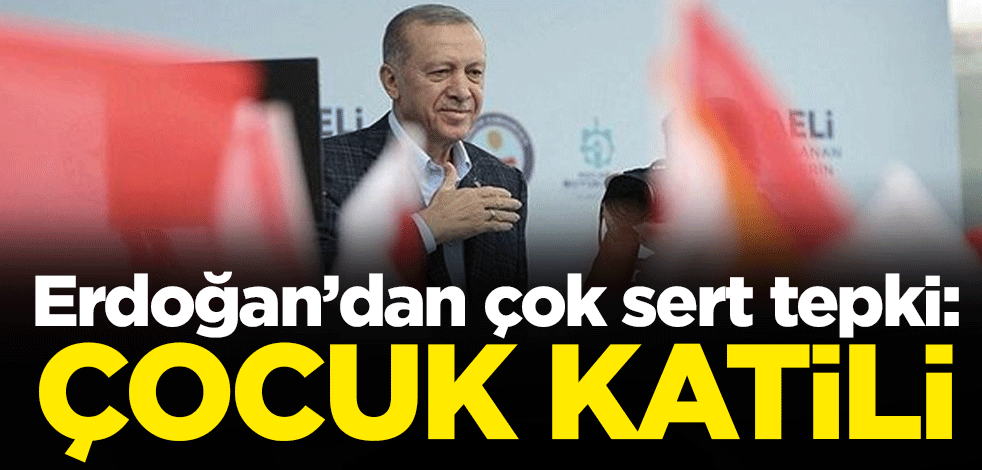 Cumhurbaşkanı Erdoğan'dan Selahattin Demirtaş tepkisi: Çocuk katili