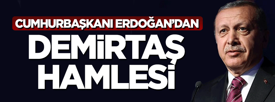 Cumhurbaşkanı Erdoğan'dan Selahattin Demirtaş'a suç duyurusu
