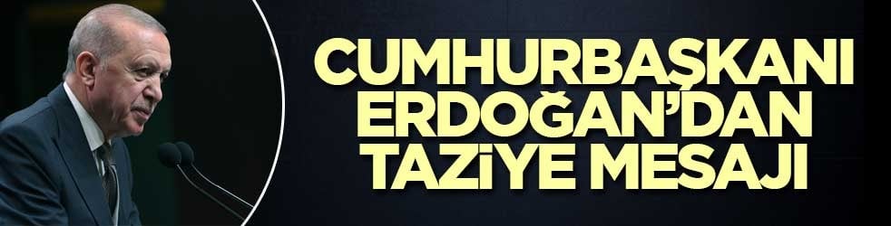 Cumhurbaşkanı Erdoğan’dan Sıddık Eraslan için taziye mesajı
