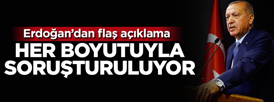 Cumhurbaşkanı Erdoğan'dan taziye mesajı