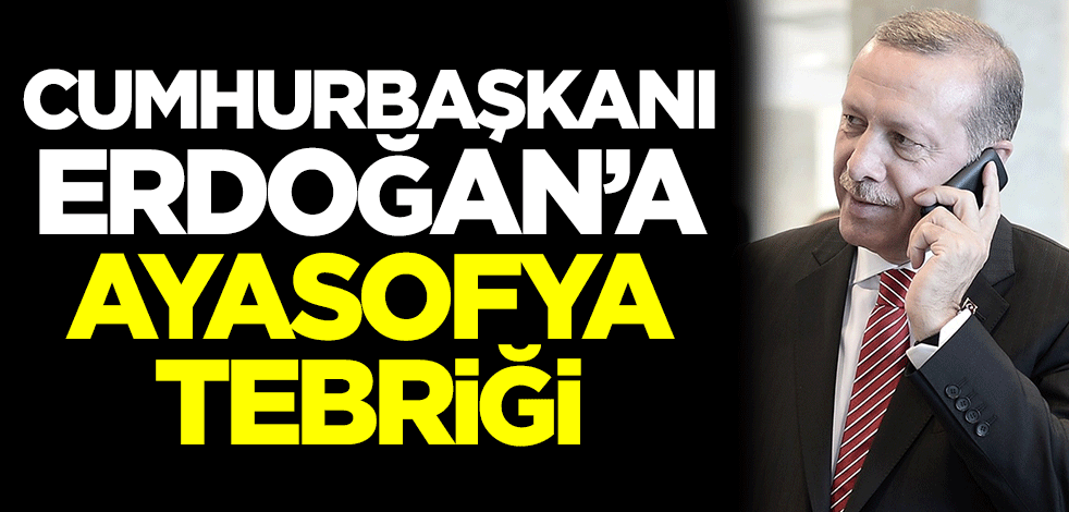 Cumhurbaşkanı Erdoğan'dan telefon görüşmesi
