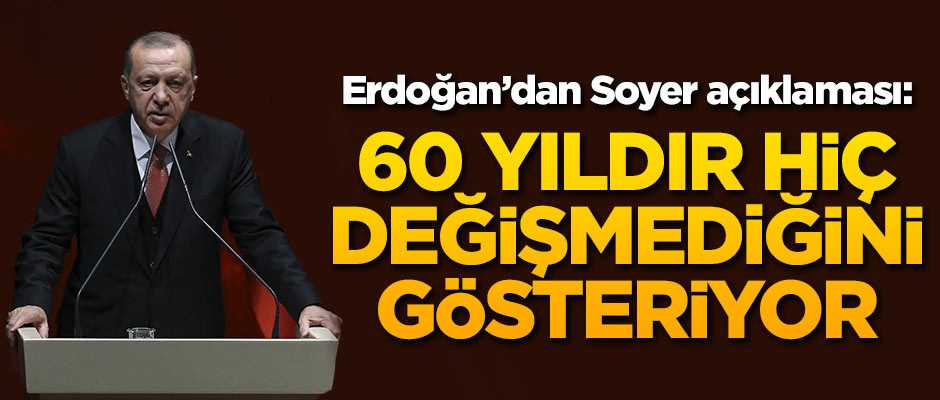 Cumhurbaşkanı Erdoğan'dan Tunç Soyer açıklaması