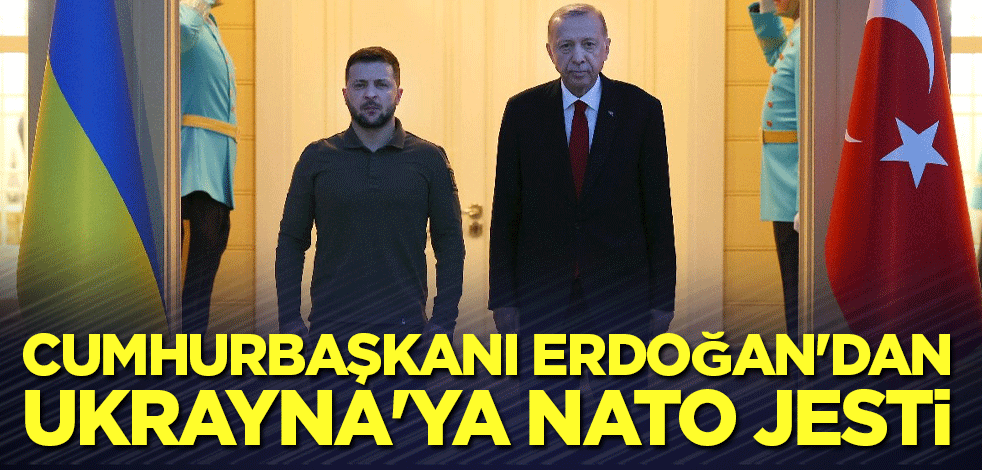 Cumhurbaşkanı Erdoğan'dan Ukrayna'ya NATO jesti