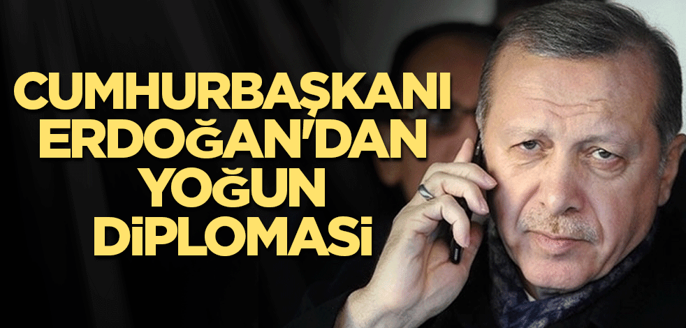 Cumhurbaşkanı Erdoğan'dan yoğun diplomasi