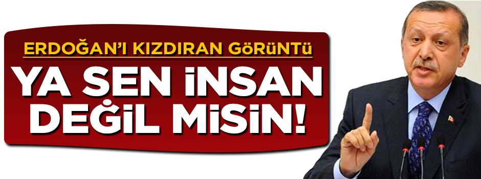 Cumhurbaşkanı Erdoğan'ı kızdıran görüntü: Ya sen insan değil misin!