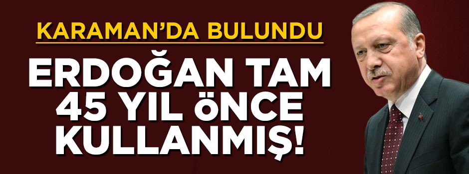 Cumhurbaşkanı Erdoğan'ın 45 yıl önce kullandığı ders kitabı bulundu