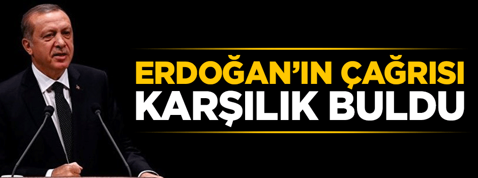Cumhurbaşkanı Erdoğan'ın çağrısı Almanya'da karşılık buldu!