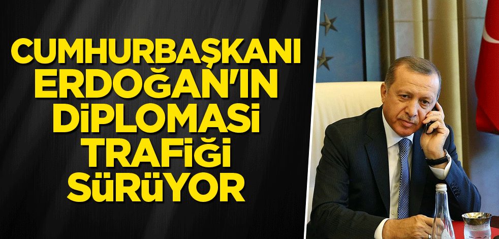 Cumhurbaşkanı Erdoğan'ın diplomasi trafiği sürüyor