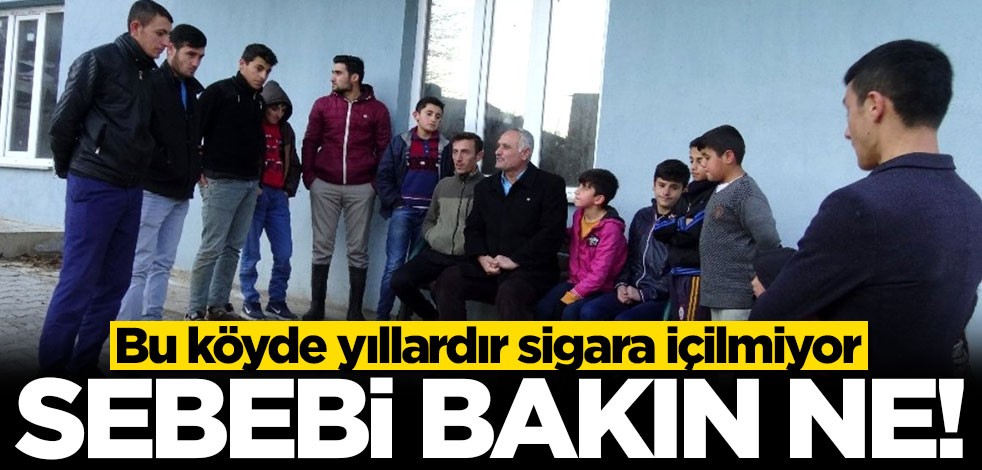 Cumhurbaşkanı Erdoğan'ın hassasiyeti köydeki vatandaşlara sigarayı bıraktırdı