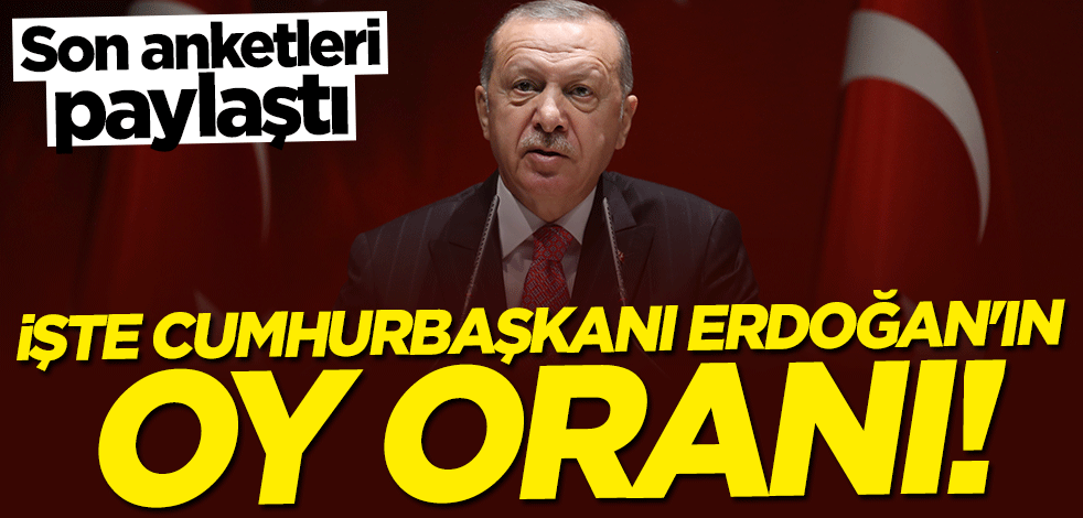 Cumhurbaşkanı Erdoğan'ın son oy oranı belli oldu
