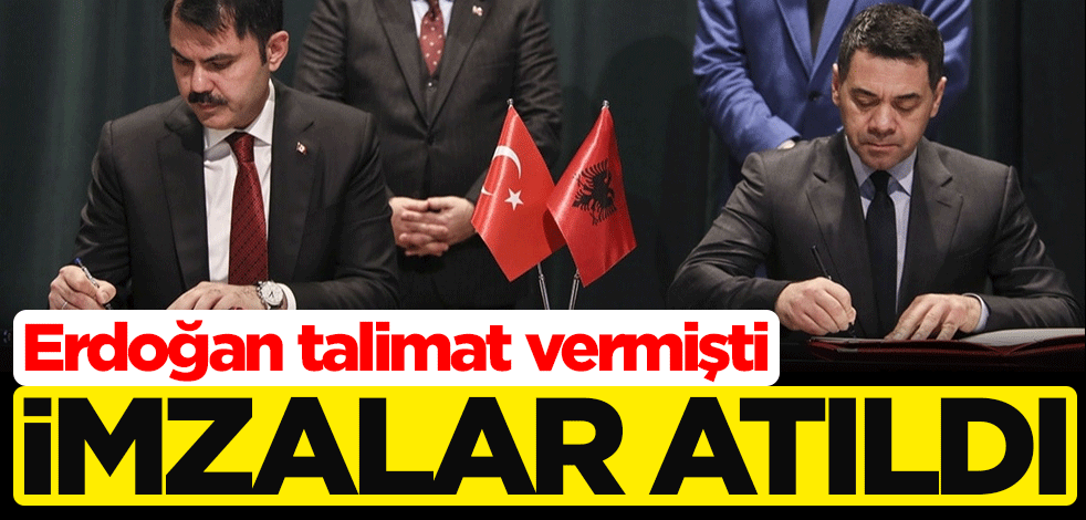 Cumhurbaşkanı Erdoğan'ın talimatı sonrası imzalar atıldı