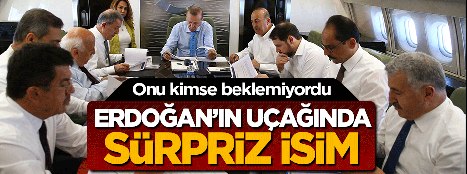 Cumhurbaşkanı Erdoğan'ın uçağında Saffet Sancaklı sürprizi