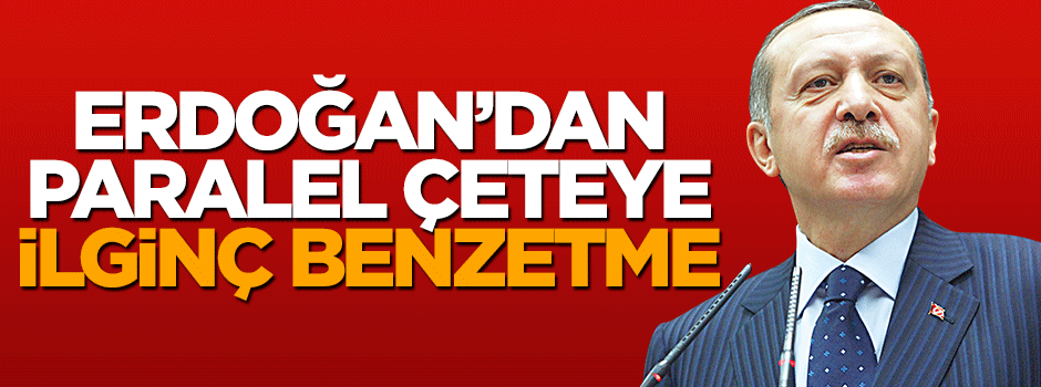 Cumhurbaşkanı Erdoğan'dan paralel yapıya ilginç benzetme
