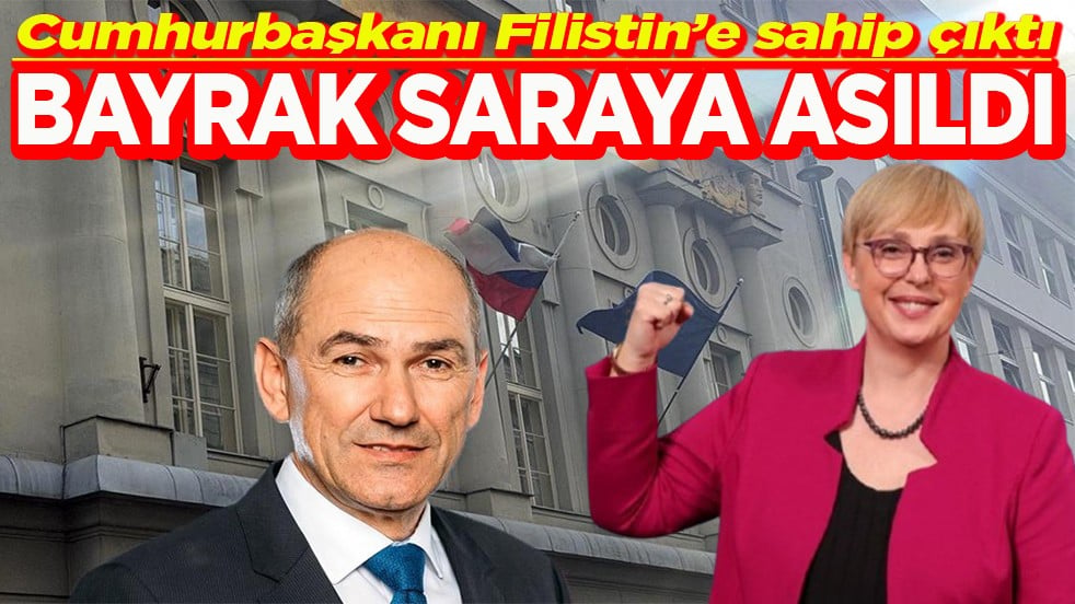 Cumhurbaşkanı Filistin’e sahip çıktı Bayrak saraya asıldı