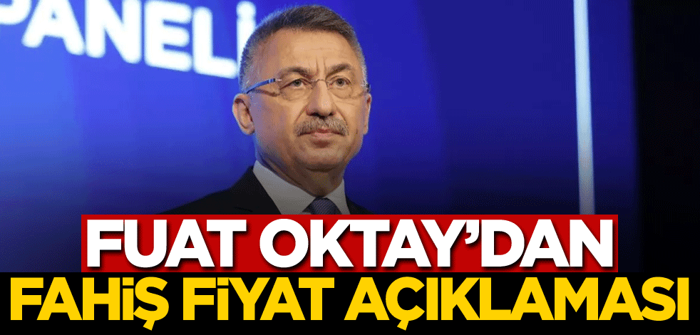 Cumhurbaşkanı Yardımcısı Oktay'dan fahiş fiyat açıklaması