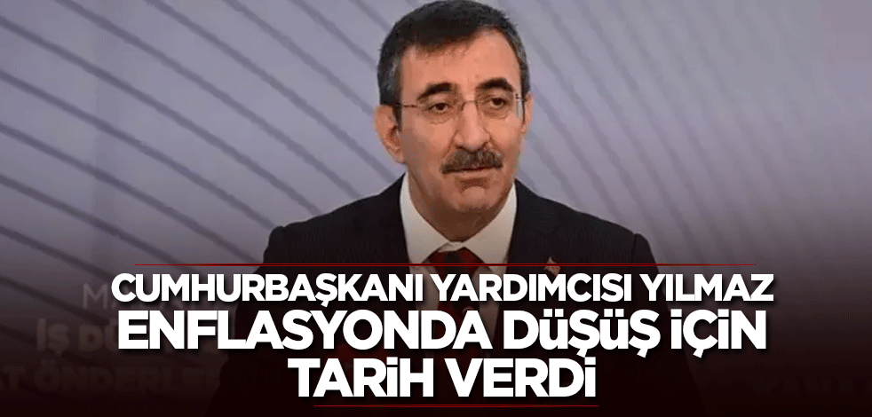 Cumhurbaşkanı Yardımcısı Yılmaz enflasyonda düşüş için tarih verdi