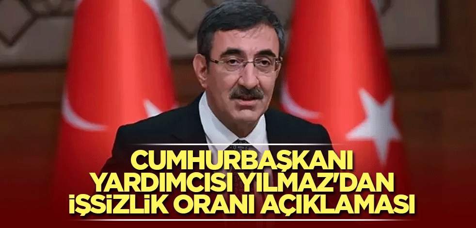 Cumhurbaşkanı Yardımcısı Yılmaz'dan işsizlik oranı açıklaması