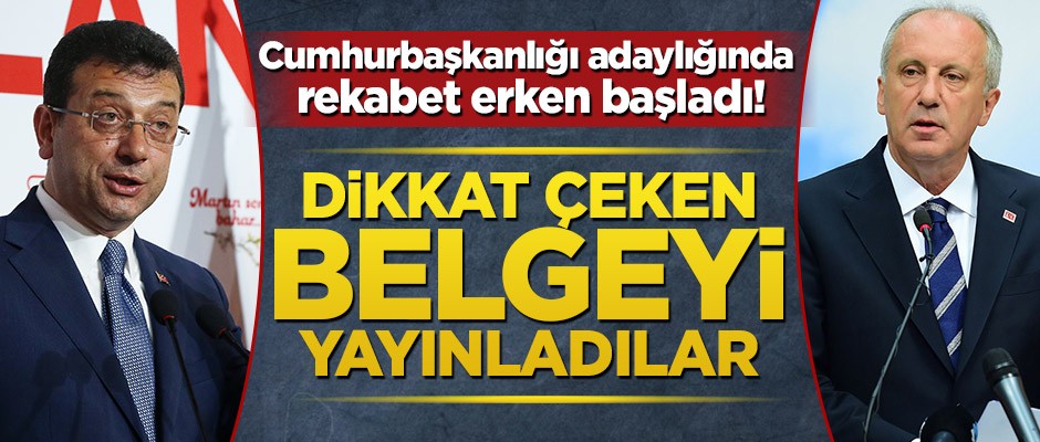 Cumhurbaşkanlığı adaylığında rekabet erken başladı! Dikkat çeken belgeyi yayınladılar