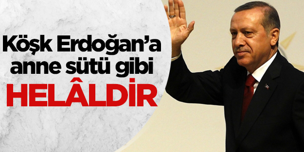 Cumhurbaşkanlığı Erdoğan’ın hakkıdır... Ve Köşk ona anasının sütü gibi helâldir...