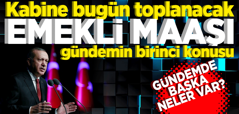 Cumhurbaşkanlığı Kabinesi bugün toplanacak: Gündemde emekli maaşlarına düzenleme var