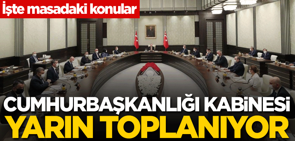 Cumhurbaşkanlığı Kabinesi yarın toplanıyor