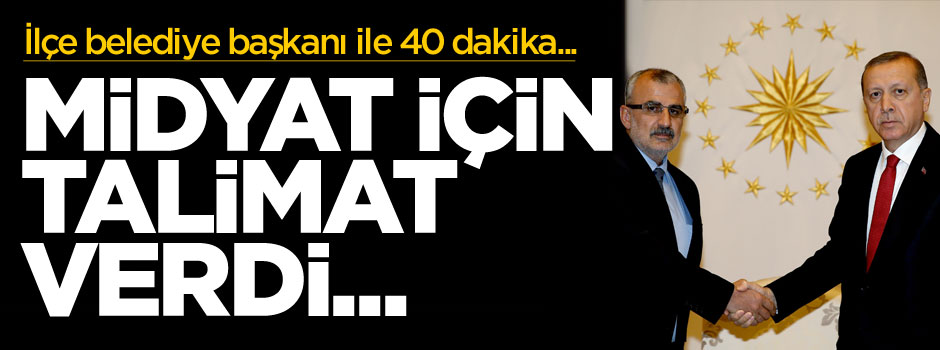 Cumhurbaşkanlığı Külliyesi'nde İlçe belediye başkanı ile kritik görüşme!