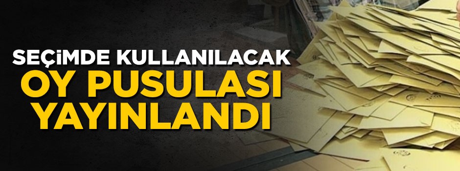 Cumhurbaşkanlığı seçiminde kullanılacak oy pusulası yayınlandı