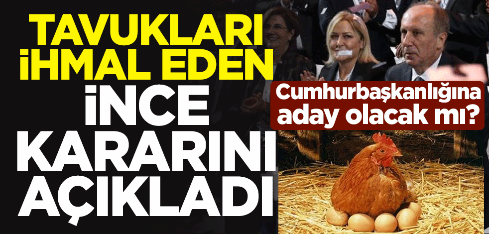 Cumhurbaşkanlığına aday olacak mı? Tavukları ihmal eden Muharrem İnce kararını açıkladı
