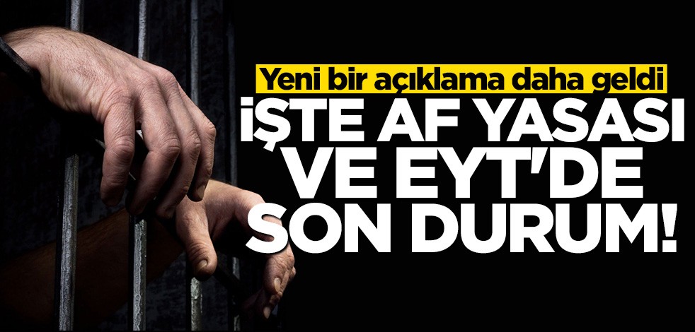 Cumhurbaşkanlığı'ndan af yasası ve EYT açıklaması