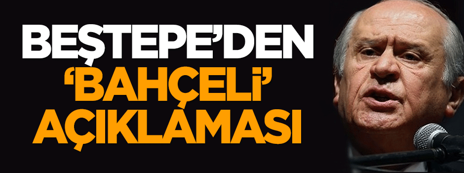 Cumhurbaşkanlığı'ndan Bahçeli'ye teşekkür!