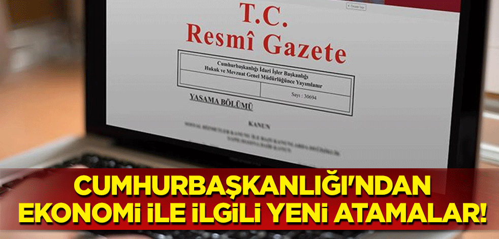 Cumhurbaşkanlığı'ndan ekonomi ile ilgili yeni atamalar!