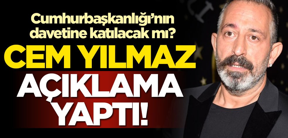 Cumhurbaşkanlığı'nın davetine katılacak mı? Cem Yılmaz'dan açıklama geldi