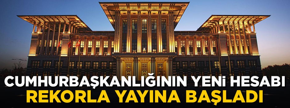 Cumhurbaşkanlığının Rusça Twitter hesabı yayına rekorla başladı