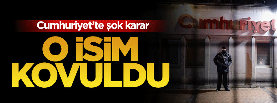 Cumhuriyet gazetesi 33 yıllık muhabirini kapının önüne koydu